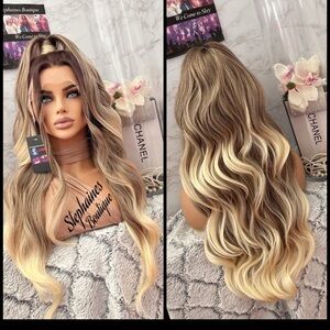 Human Hair Blended Lace Front Wig